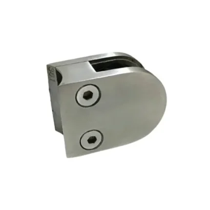 SUJETADOR DE VIDRIO P/TUBO REDONDO 1 1/2" 64x44x24 mm (ESPESOR VIDRIO 10 mm)