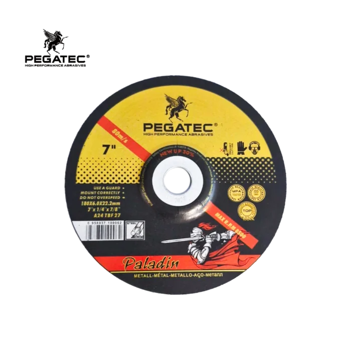 DISCO DE DESBASTE METAL 7" 180x6.0x22.23 - Imagen 1