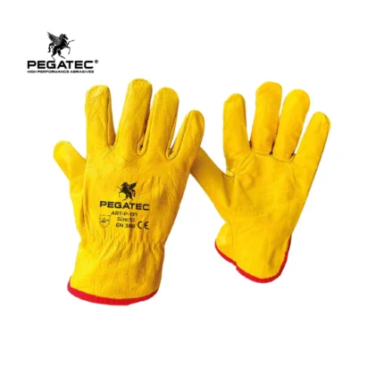 Guantes de Cuero de Maniobra P-151 Amarillo #9 Pegatec