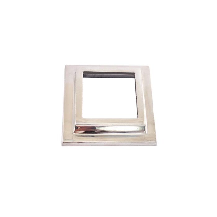Canopla Cuadrada 50x50 mm Inoxidable C-304 – Accesorio para barandas - Imagen 1