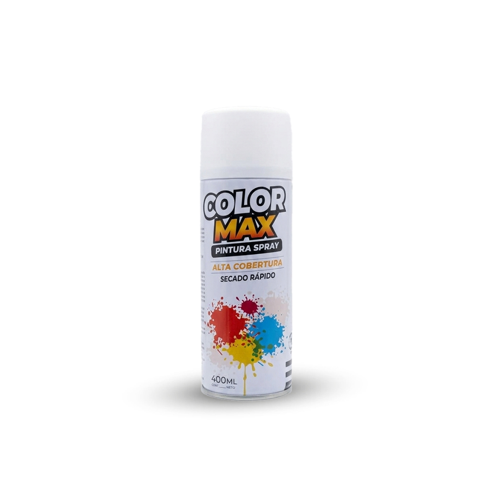 pintura en spray blanco Pintura Spray Blanco Brillante 400 ml COLOR MAX PEGATEC - Imagen 1
